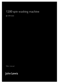 Para ver o documento John Lewis JLWM1200 Manual do Utilizador