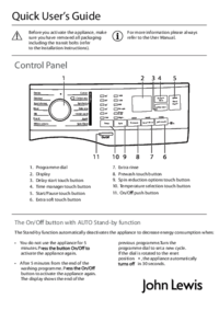 Para ver o documento John Lewis JLWM1407 Guia de Início Rápido